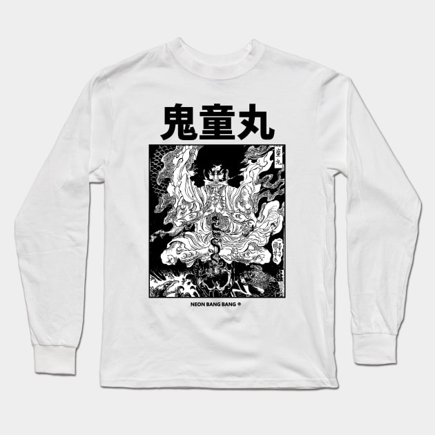 Kidōmaru Japanese Yokai Horror Anime Manga Streetwear Long Sleeve T-Shirt by Neon Bang Bang